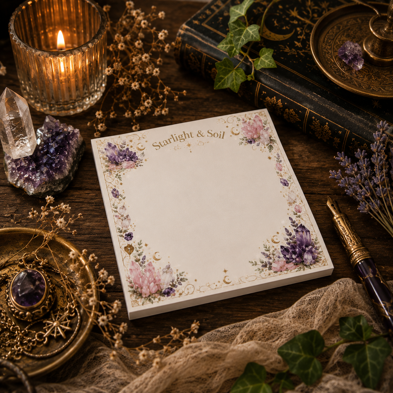 Crystal Solstice Post-it Note Pad