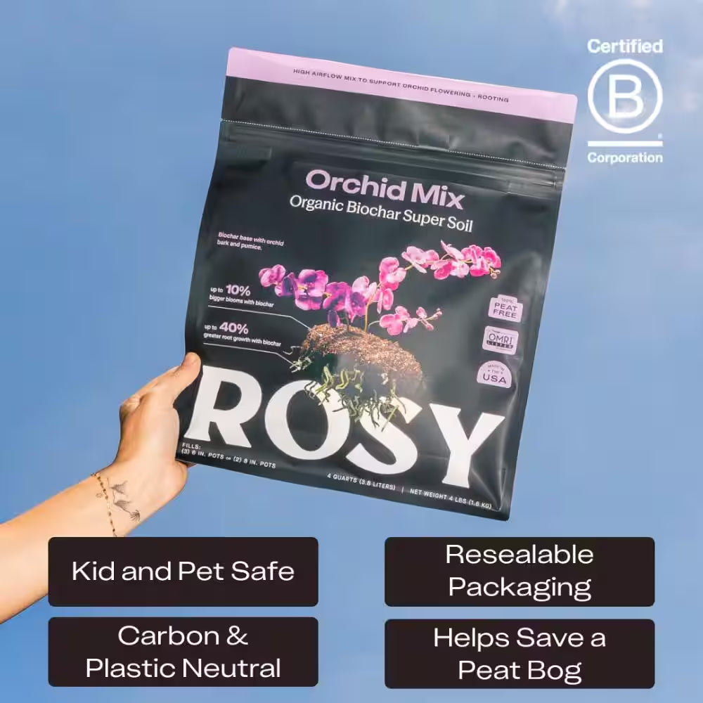 Organic 4 Qt. Orchid Soil Potting Mix with Superior Aeration and Drainage for Orchids (1-Pack)