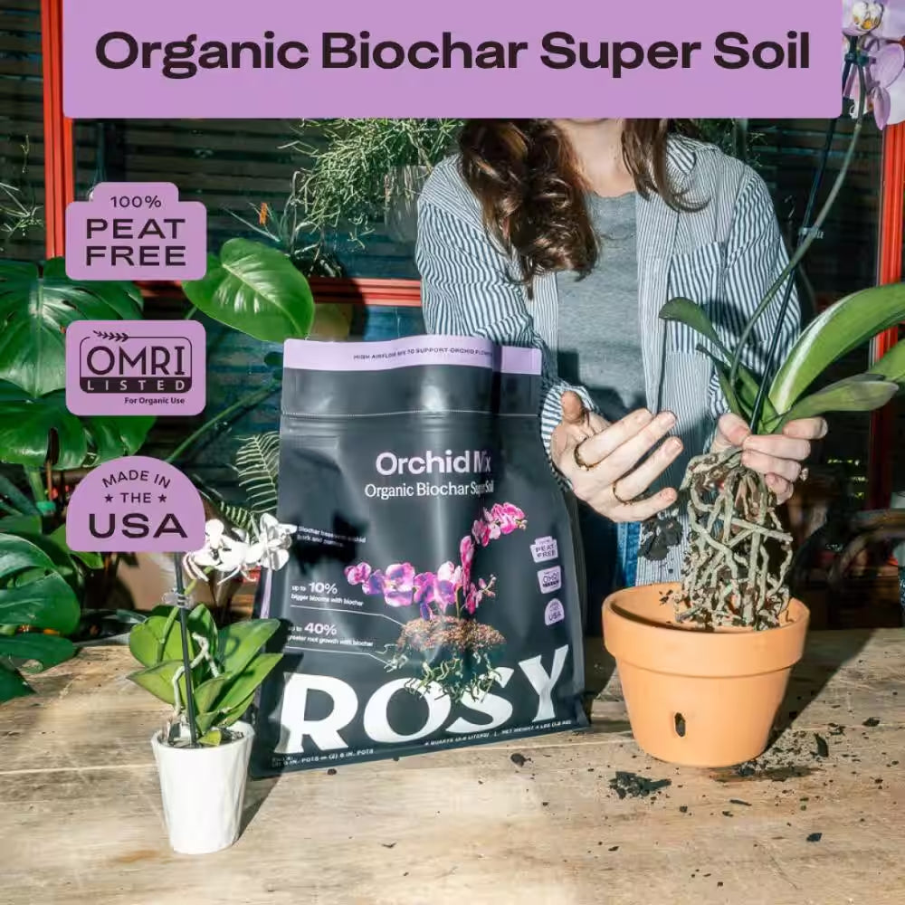 Organic 4 Qt. Orchid Soil Potting Mix with Superior Aeration and Drainage for Orchids (1-Pack)
