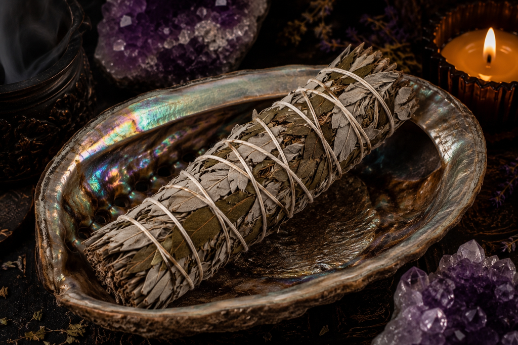 White Sage & Yerba Santa Smudge Bundle - 7"