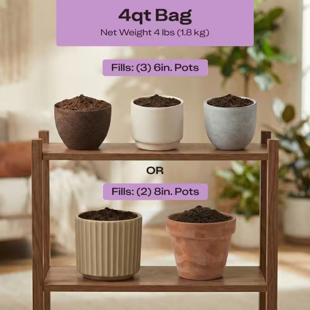 Organic 4 Qt. Orchid Soil Potting Mix with Superior Aeration and Drainage for Orchids (1-Pack)