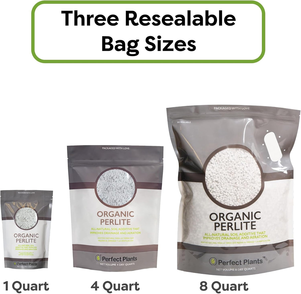 Organic Perlite, 8 Qt, Gardening Soil Drainage & Aeration