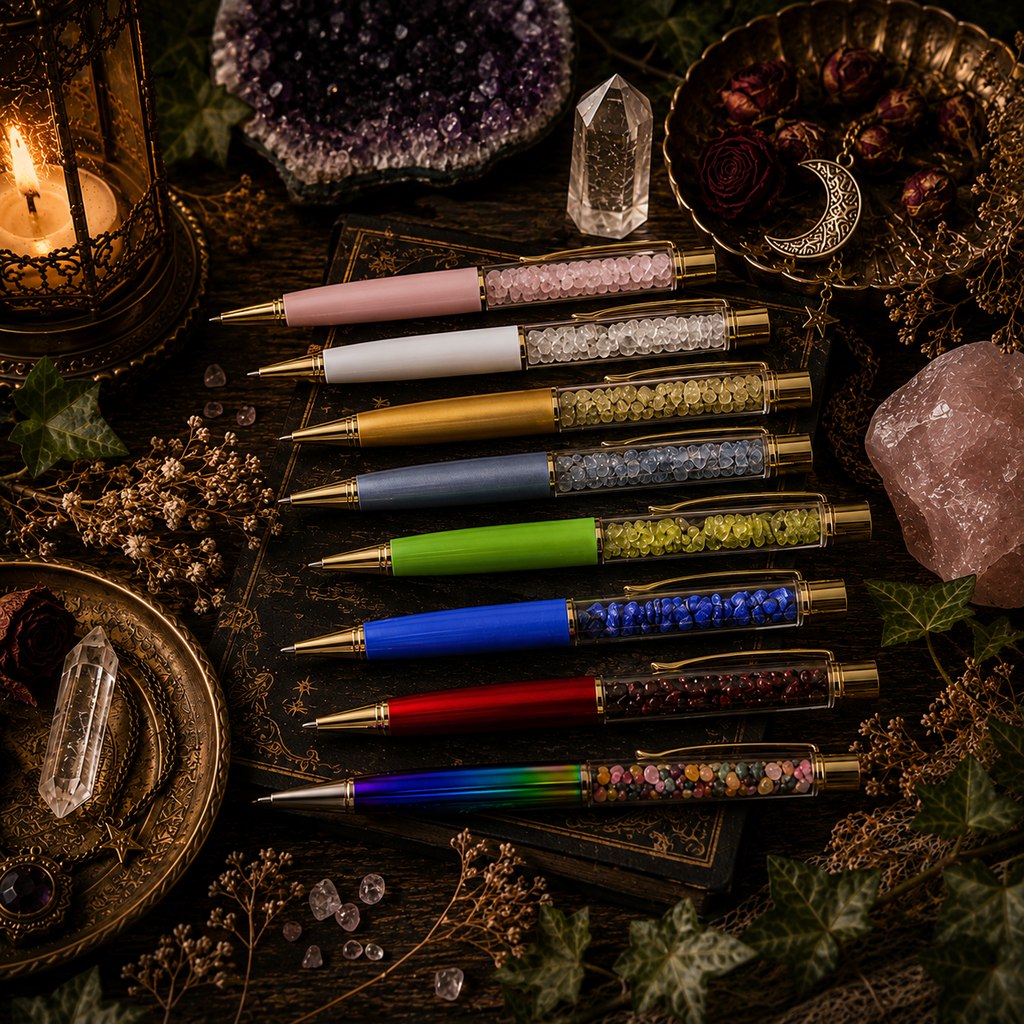 Natural Stone Crystal Ballpoint Pen