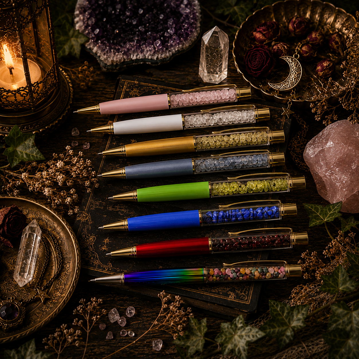 Natural Stone Crystal Ballpoint Pen