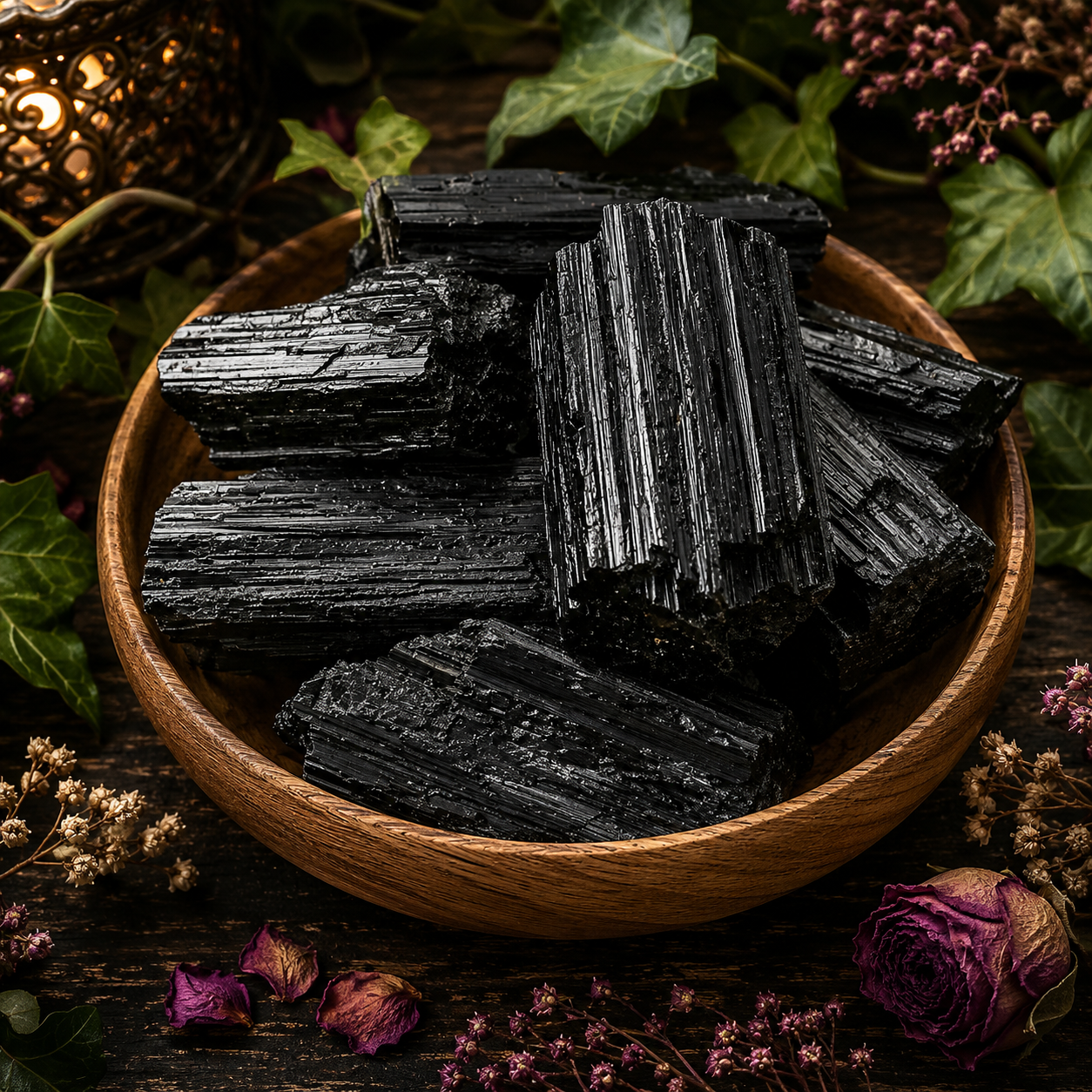 Black Tourmaline Natural Stone