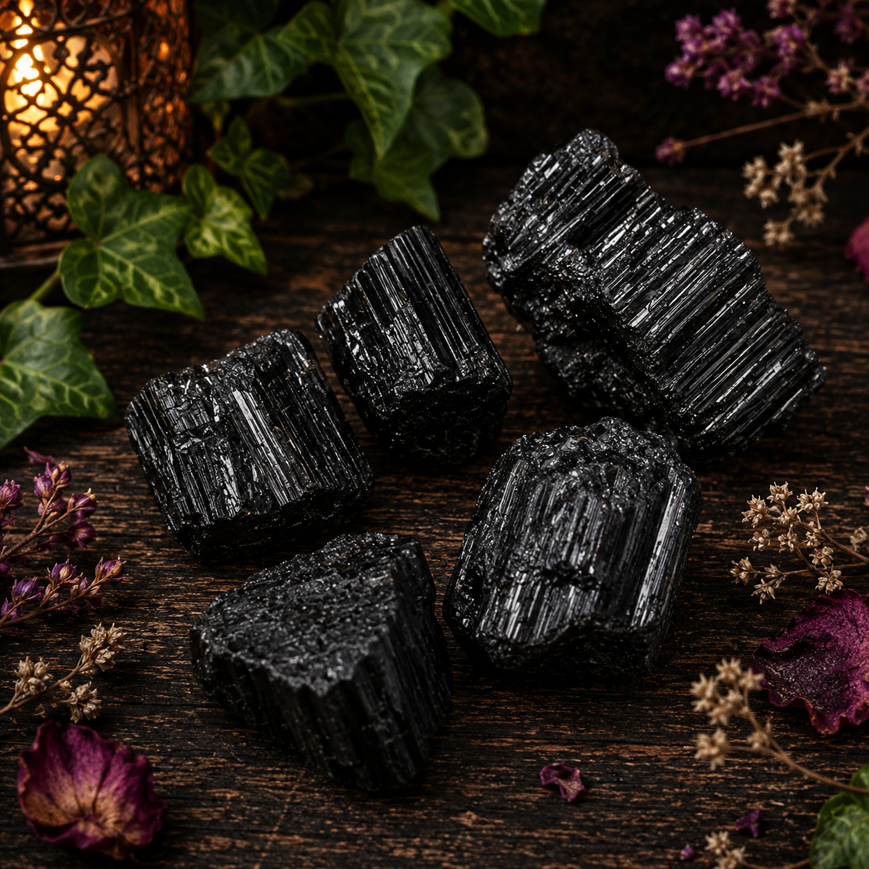 Black Tourmaline Natural Stone