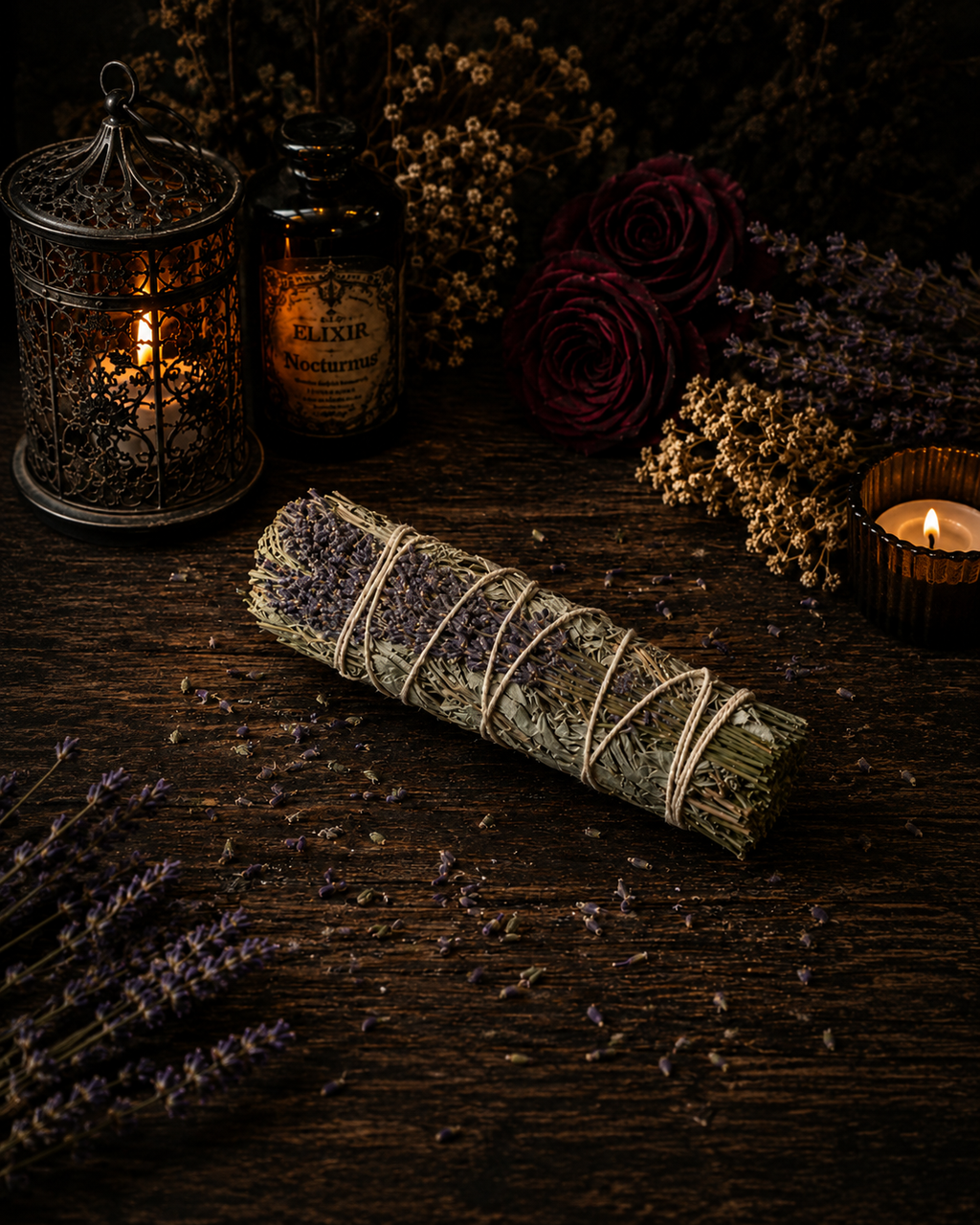 White Sage & Lavender Smudge Stick – 7"