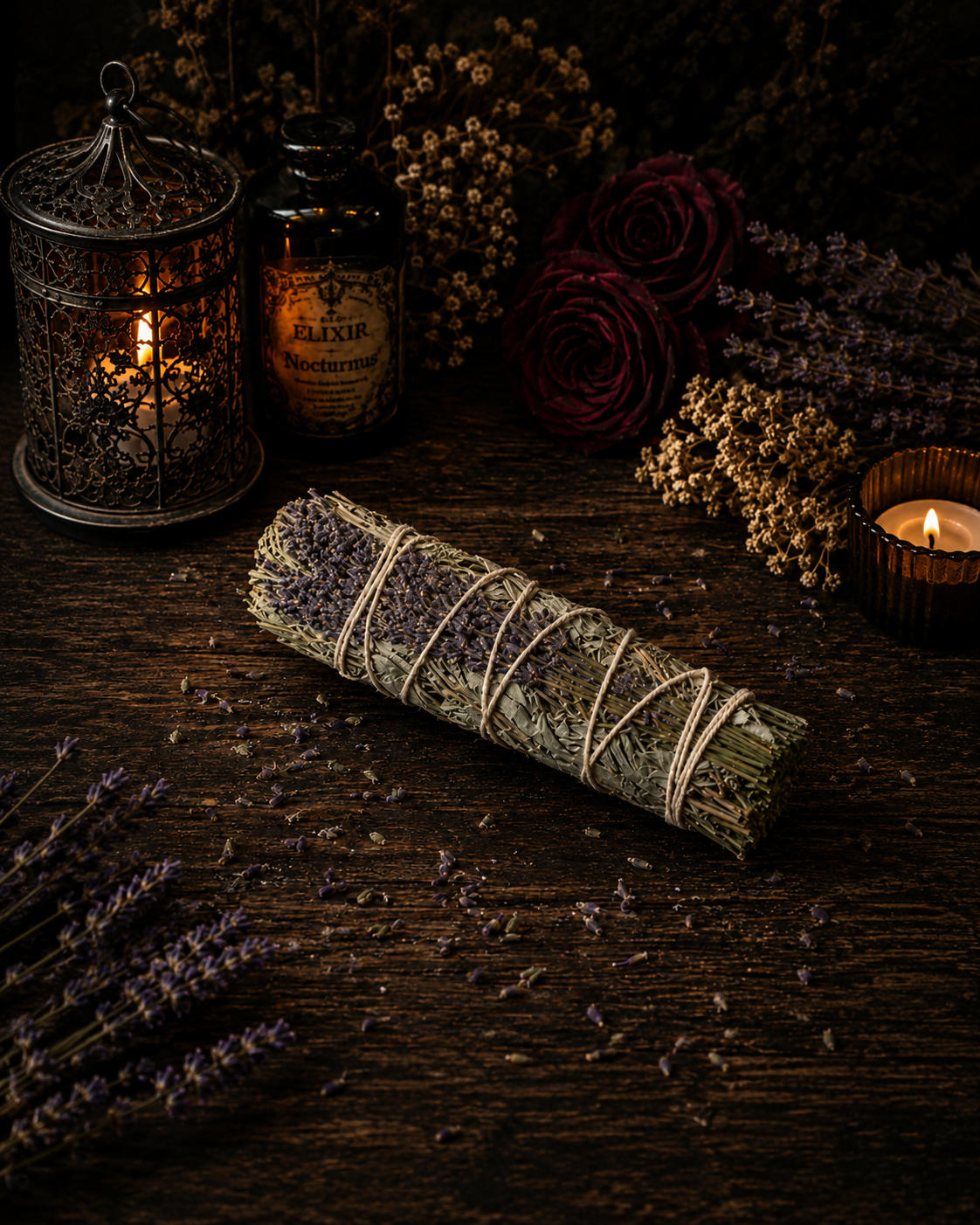 White Sage & Lavender Smudge Stick – 7"