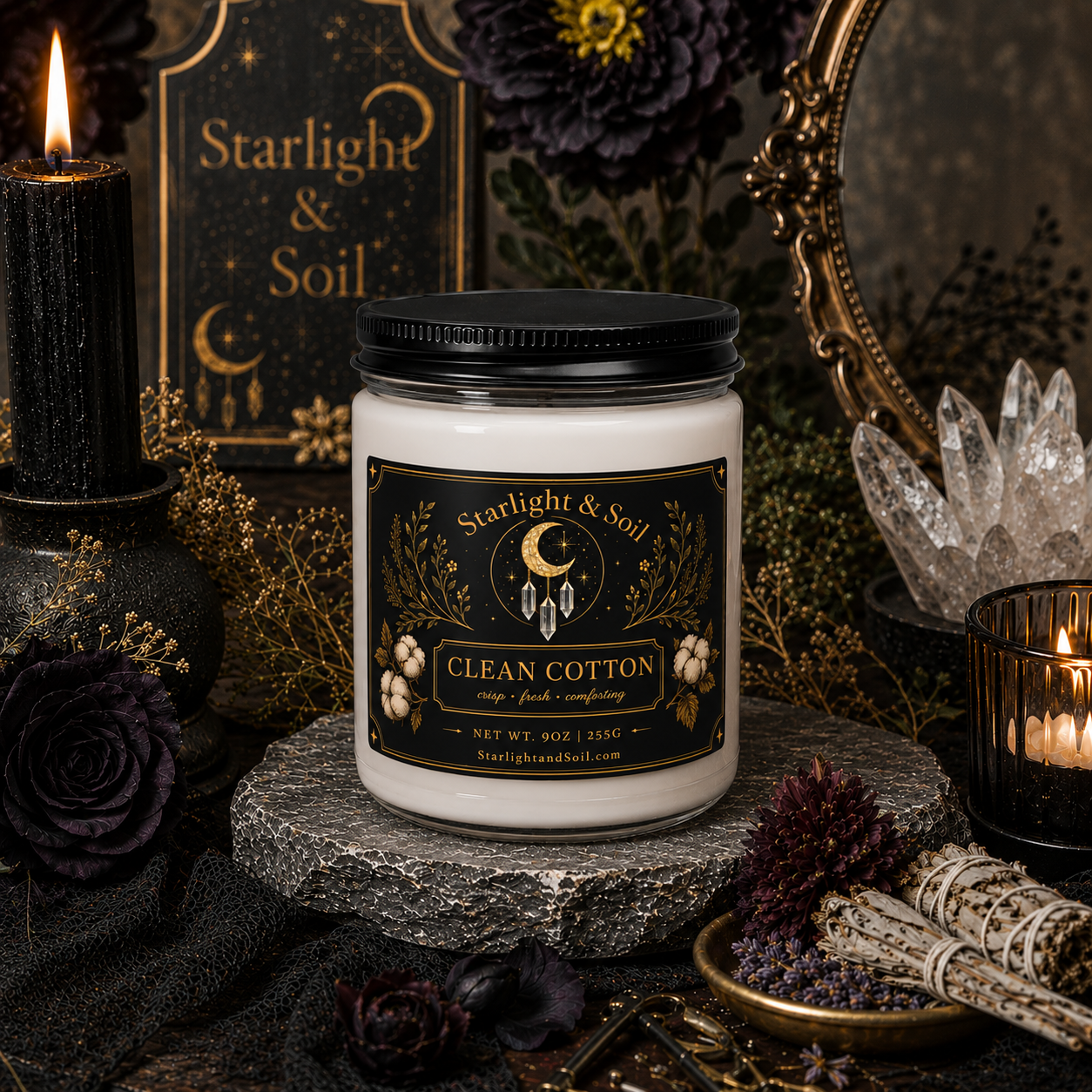 Starlight Sanctuary Soy Candle | 9oz
