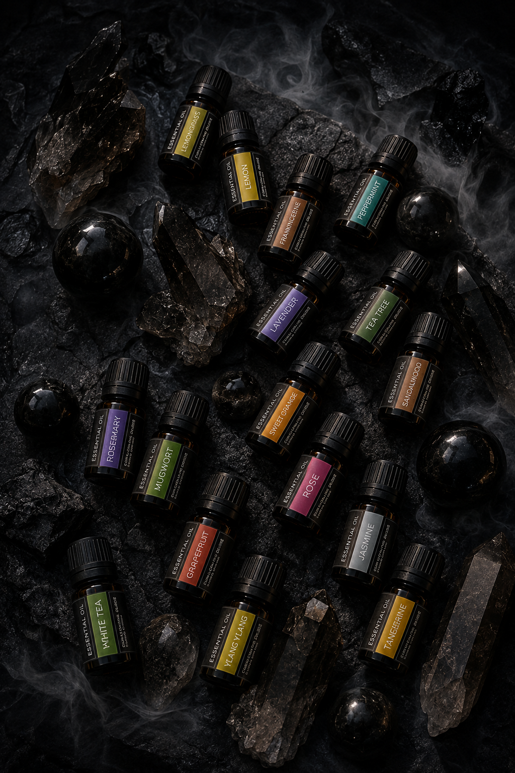 Pure Essential Oils (10ml) – Steam Distilled Botanical Aromatherapy Oils for Diffusers, Home & Office – Single Bottles & Curated Sets