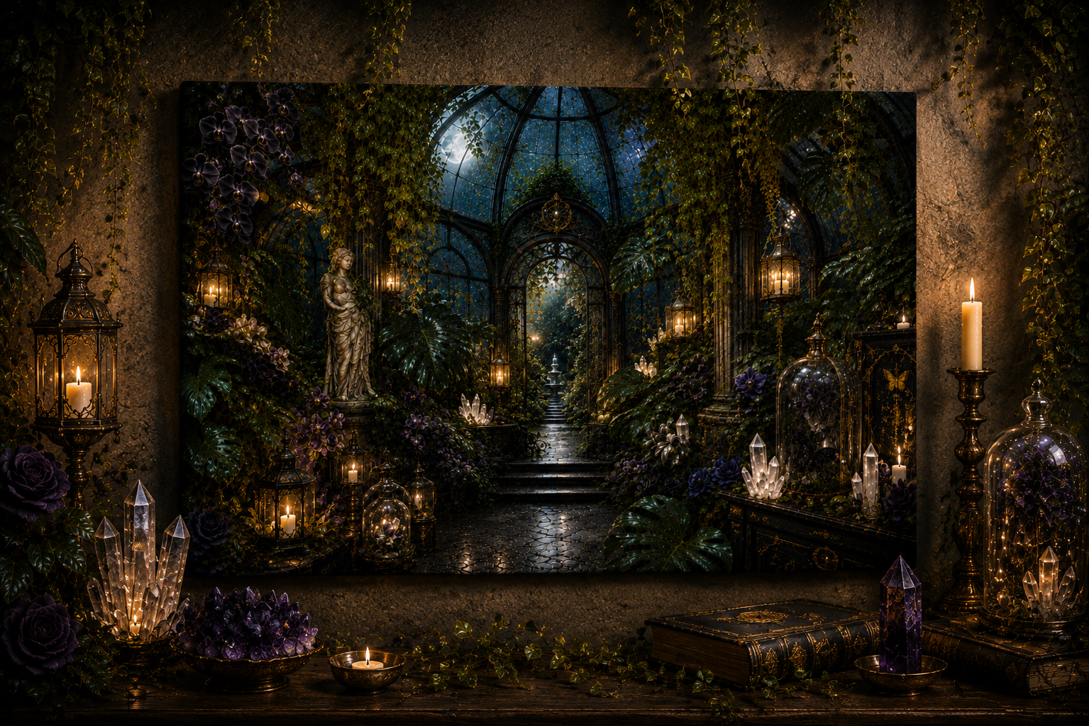 The Secret Greenhouse Fine-Art Canvas