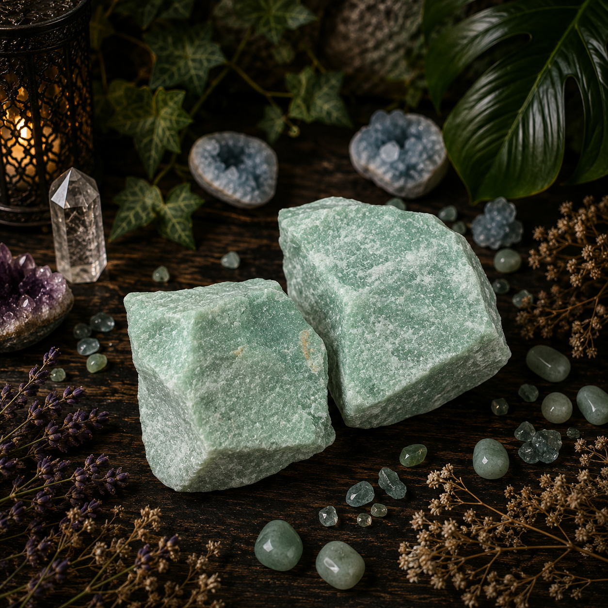 Natural Green Aventurine Crystal