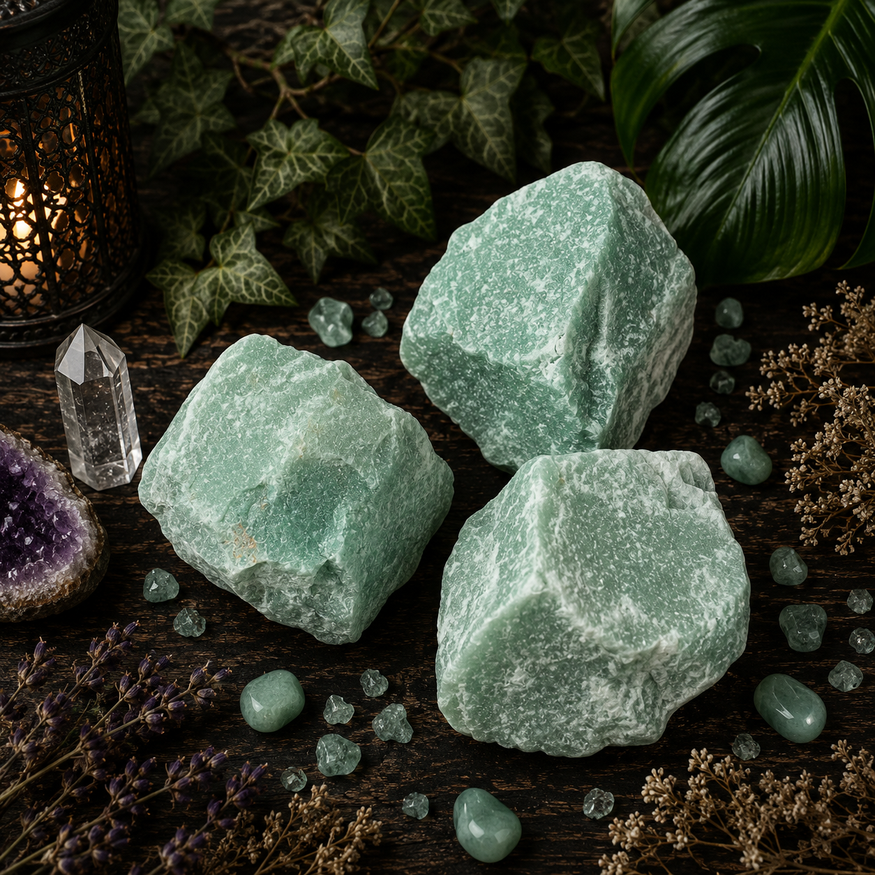 Natural Green Aventurine Crystal