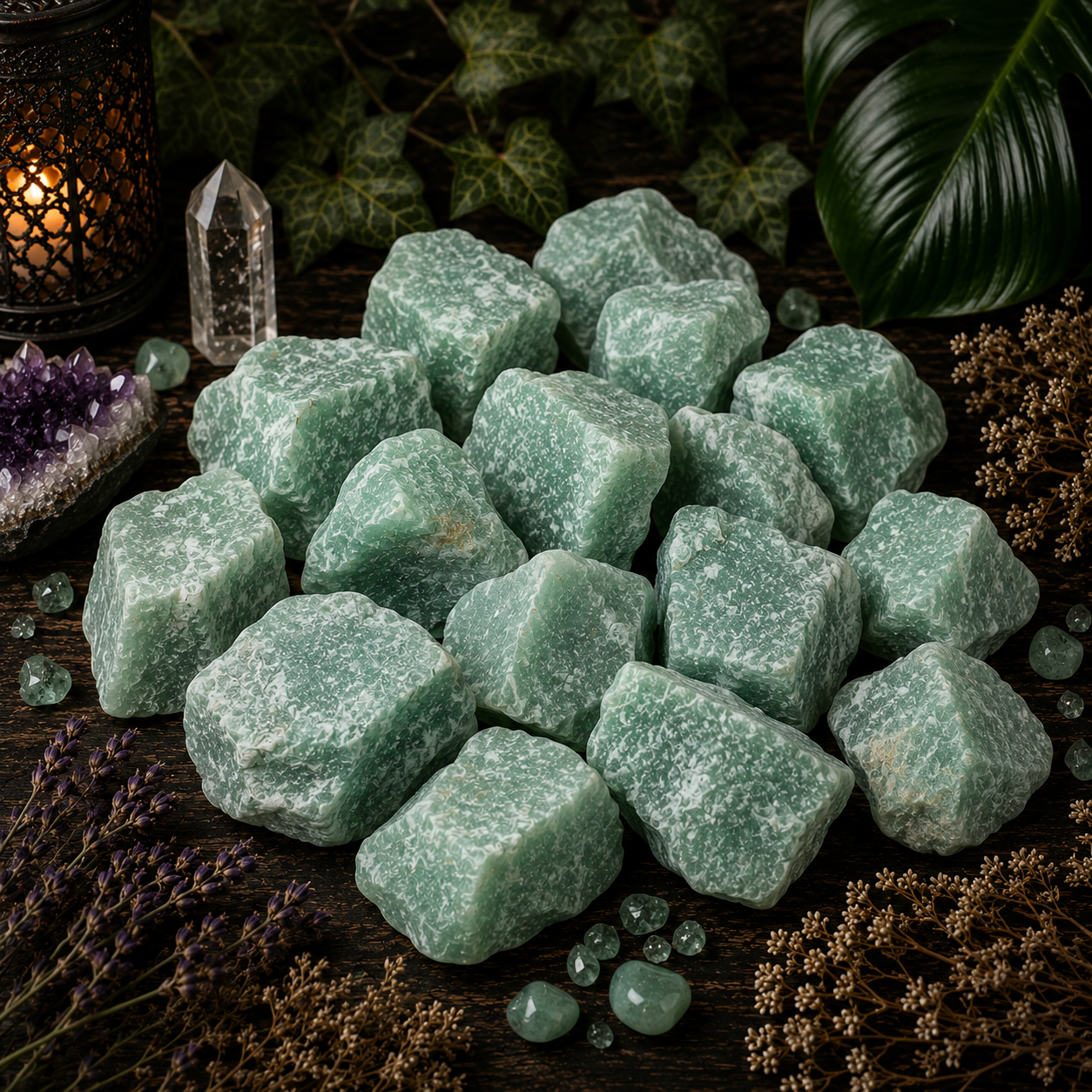 Natural Green Aventurine Crystal