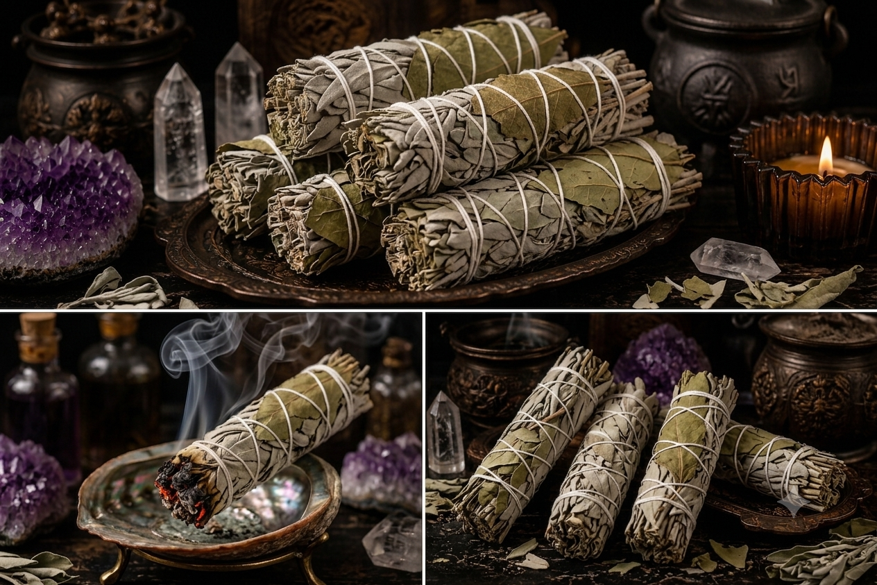 White Sage & Yerba Santa Smudge Bundle - 7"