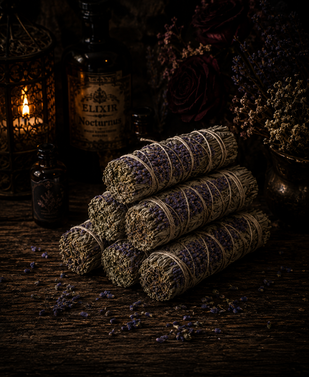 White Sage & Lavender Smudge Stick – 7"
