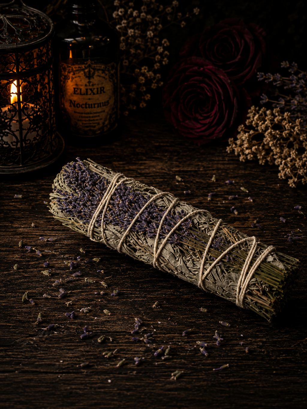 White Sage & Lavender Smudge Stick – 7"