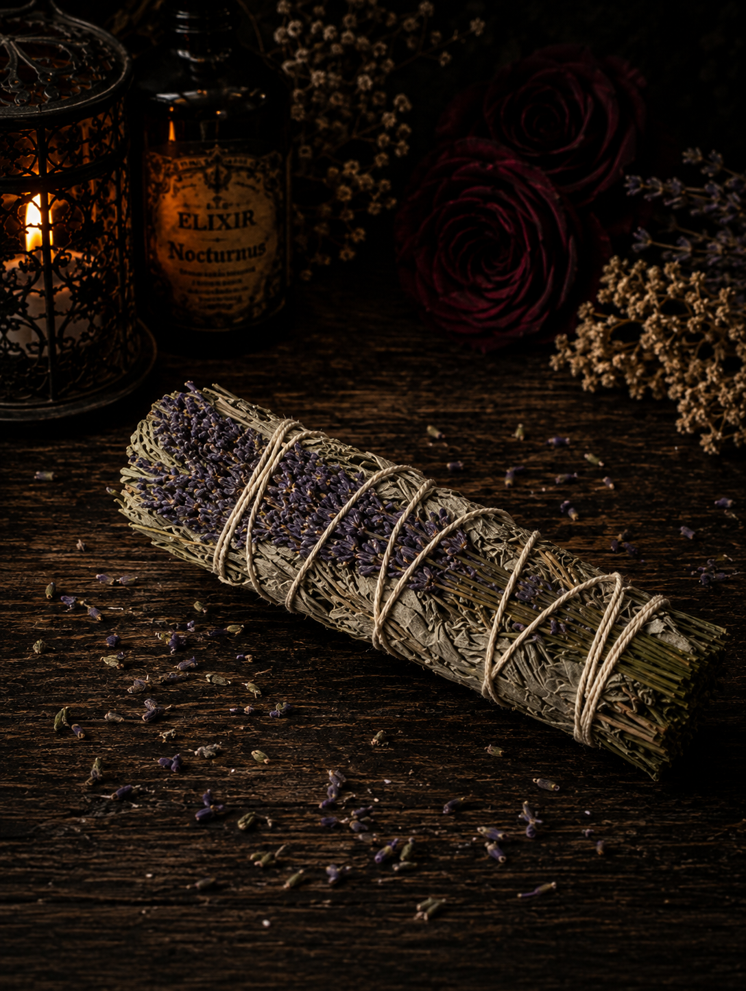 White Sage & Lavender Smudge Stick – 7"