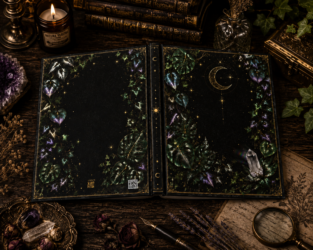 Mystic Moon & Crystal Hardcover Journal