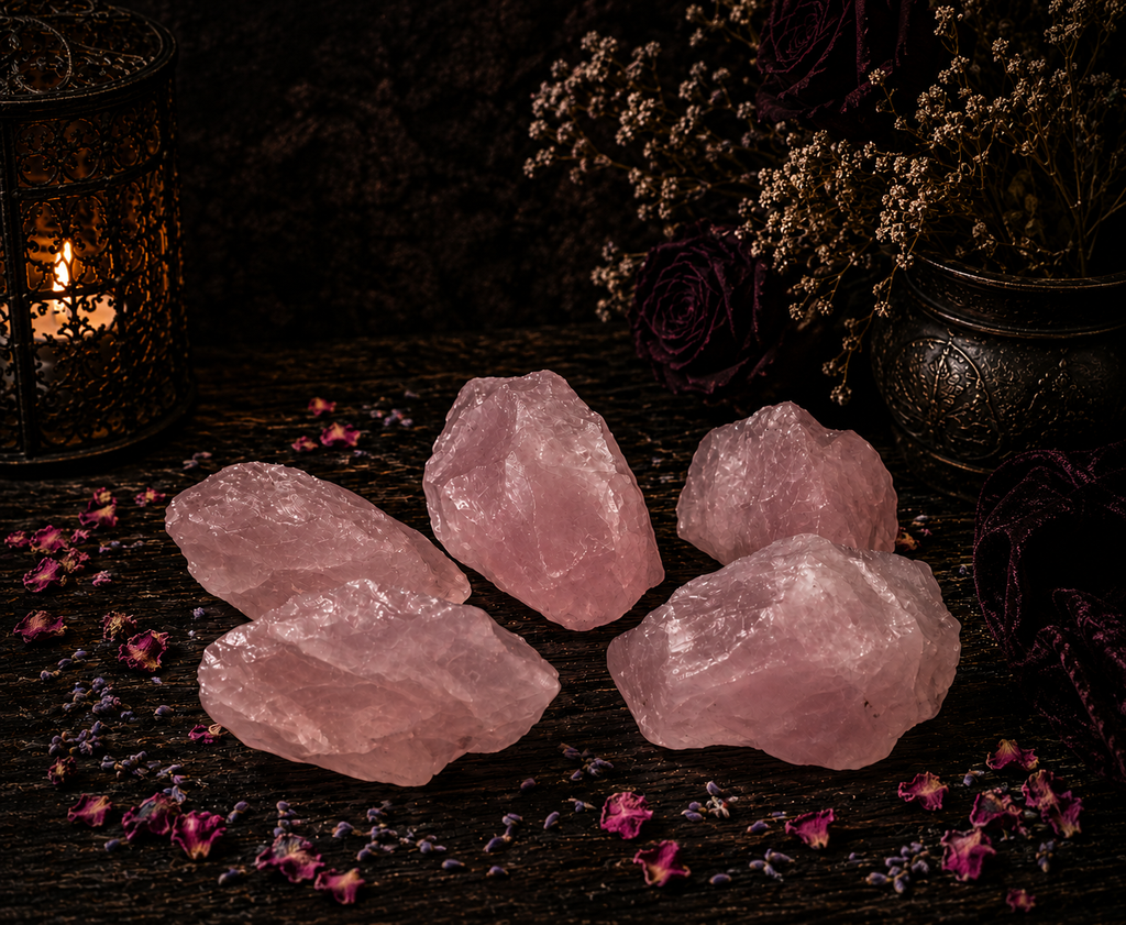 Natural Raw Rose Quartz Crystal