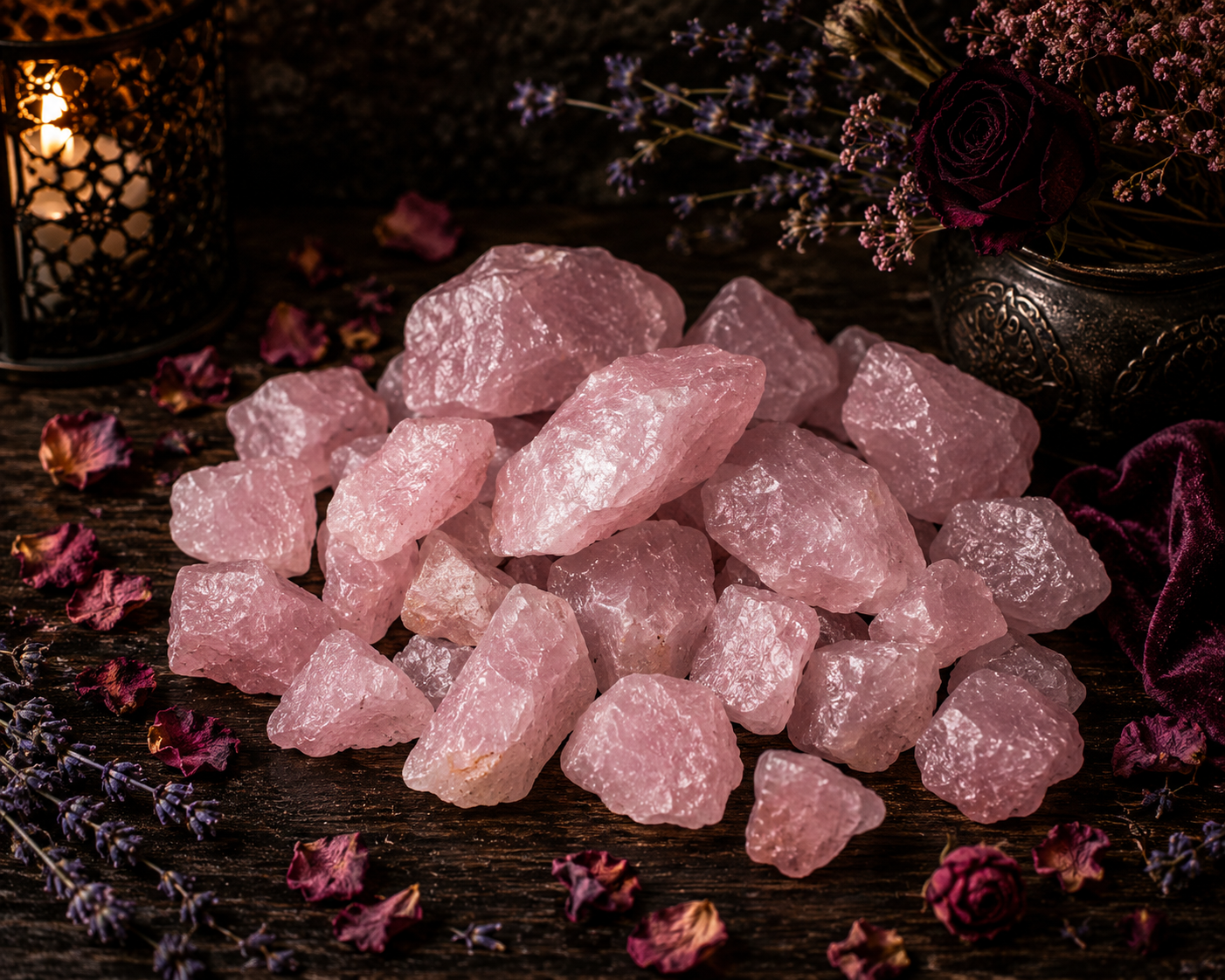Natural Raw Rose Quartz Crystal