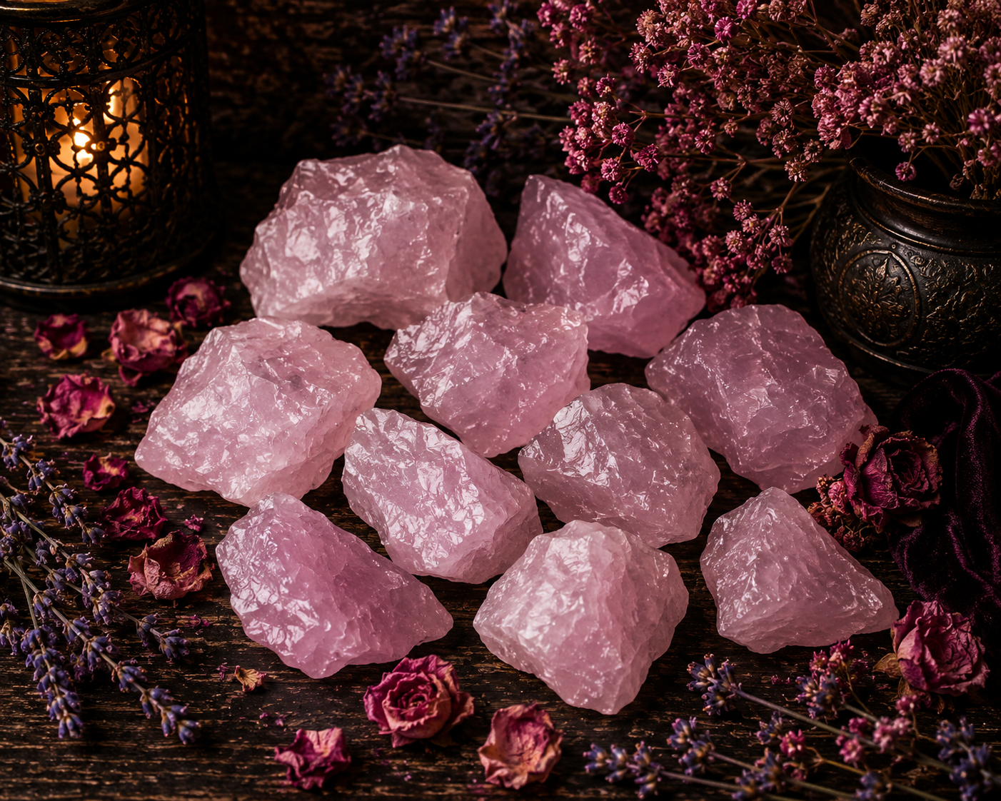 Natural Raw Rose Quartz Crystal