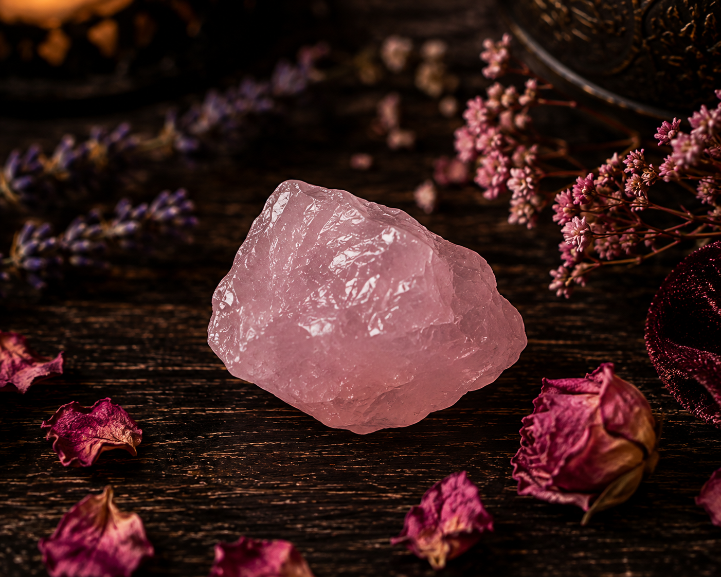 Natural Raw Rose Quartz Crystal