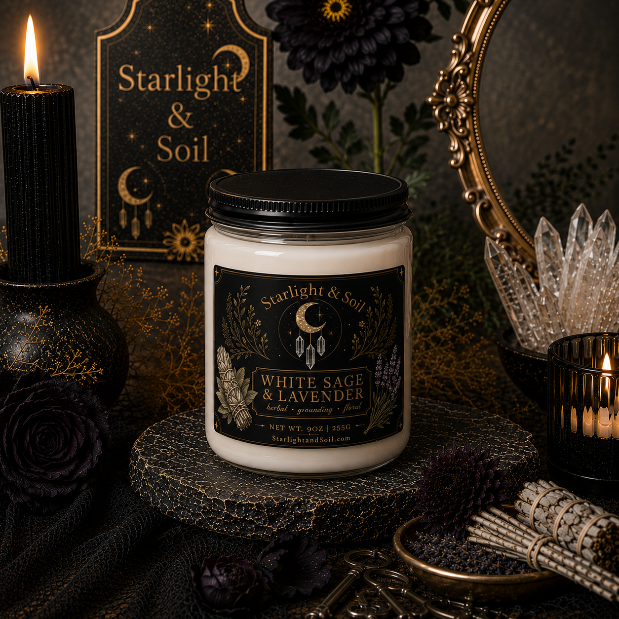 Starlight Sanctuary Soy Candle | 9oz