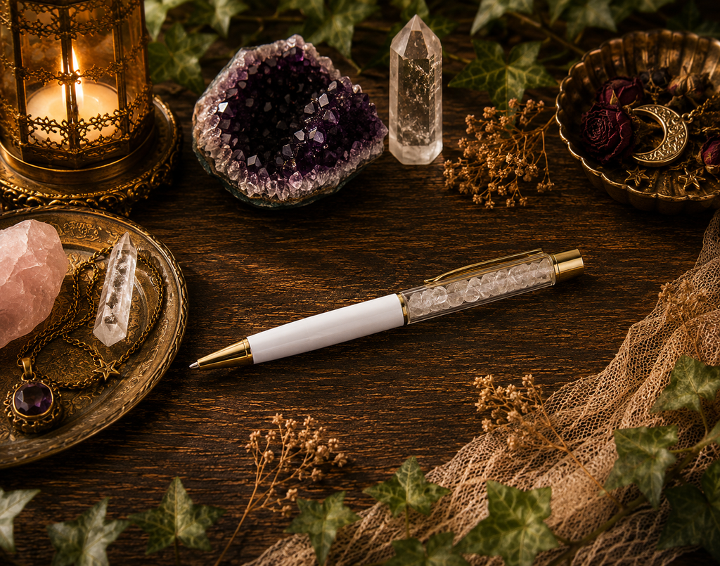Natural Stone Crystal Ballpoint Pen