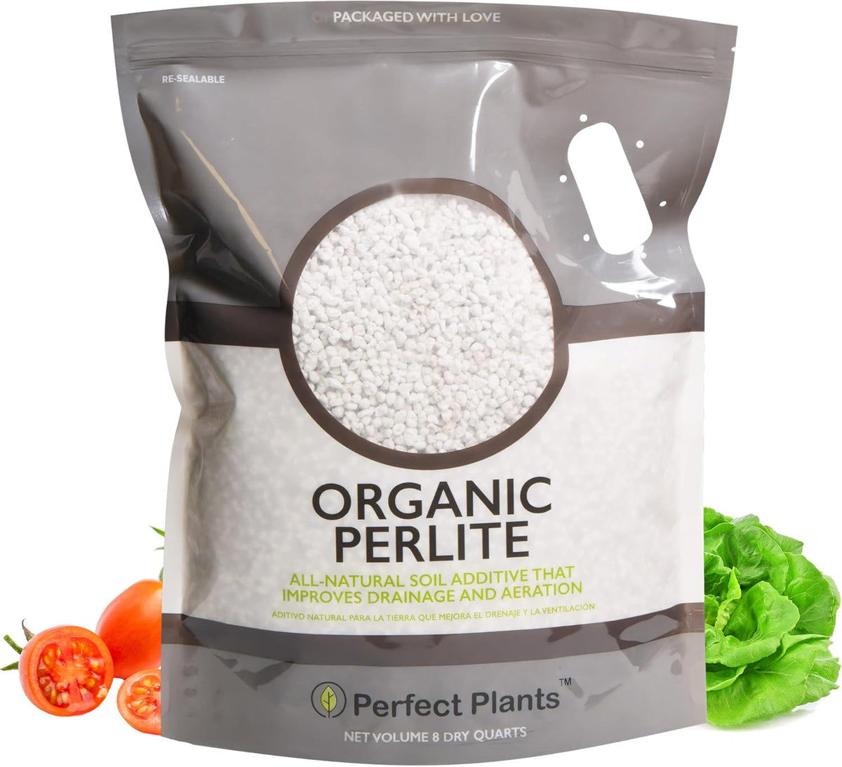 Organic Perlite, 8 Qt, Gardening Soil Drainage & Aeration